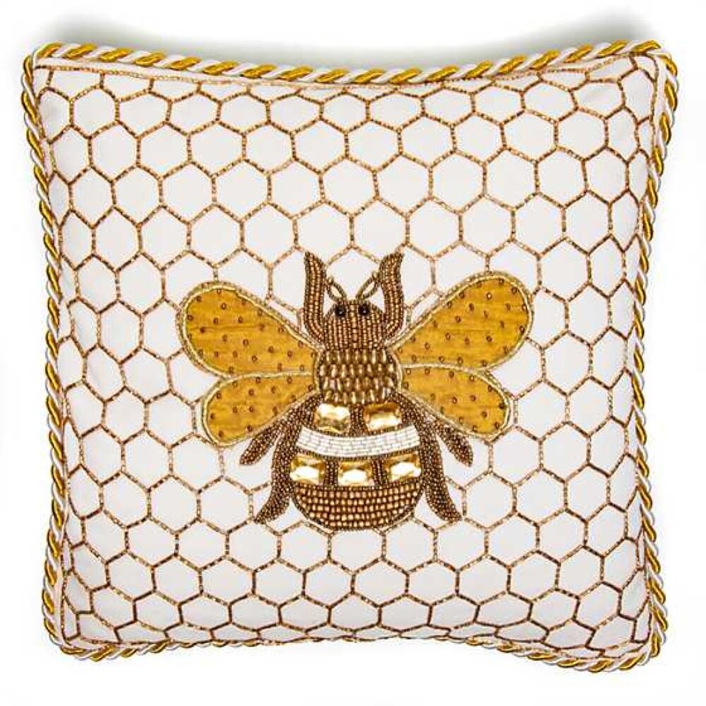 MacKenzie-Childs Queen Bee Pillow